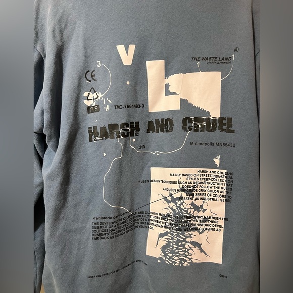 Harsh and Cruel Light Blue Pikachu streetwear Hoodie - Picture 5 of 8